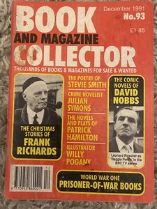 BOOK AND MAGAZINE COLLECTOR #93 Frank Richards Stevie Smith - Picture 1 of 1