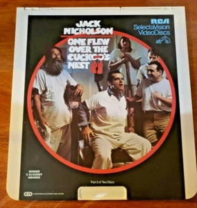 One Flew Over The Cuckoo's Nest Double Set CED RCA VideoDiscs - Jack Nicholson - Picture 1 of 2