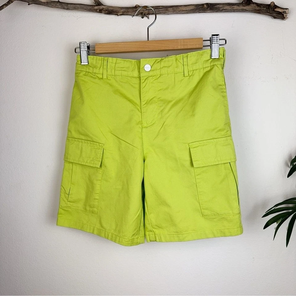 Jacadi 🩳 Green Cotton Boys Cargo Shorts NWT Kids Shorts Size 12A / 12Y — 第 1/4 张图片