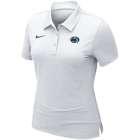 NIKE FIT DRY DRI BYU COUGARS WOMENS POLO SHIRT S SMALL SM WHITE LADIES GOLF Cover