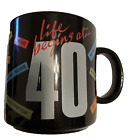 Russ Berrie & Company Life Begins At ... 40 Black Coffee Mug 40th Birthday