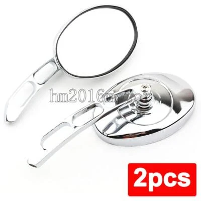 Espejos retrovisores cromados transparentes para Honda Shadow 600 700 750 1100 VTX1300 VTX1800 Foto 1 de 4