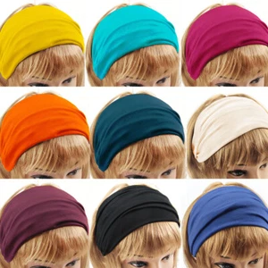 axy Haarband -Breite 14CM-Yoga Zopfhalter Headband Hairband HB4 - Bild 1 von 35