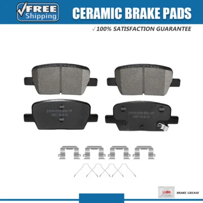 Pastillas de freno traseras de cerámica con herrajes para Buick Enclave GMC Acadia Cadillac XT5 Foto 1 de 4