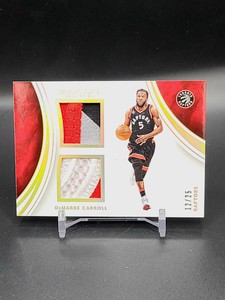 DEMARRE CARROLL 2015-16 Immaculate Dual Memorabilia PRIME /25 Game-Worn Patch
