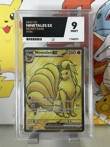 Tarjeta Pokémon inglesa ACE 9 COMO NUEVA ⭐️ Ninetales ex 186/165 Scarlet & Violet 151 - Imagen 1 de 2
