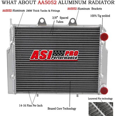 For 2007-17  Polaris RZR 800 RZR800S RZR 4 800 Ranger RZR 570 Aluminum Radiator Foto 1 de 4