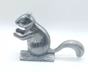 Vtg Cast Aluminum Squirrel Nutcracker Squirrel on Log Davy Crackit Norpro - Picture 1 of 9
