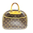 Louis Vuitton Trouville Brown Canvas Handbag Authentic