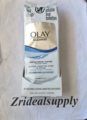 Paños faciales suaves Olay Cleanse sin fragancia 30ct NUEVO SELLADO  Foto 1 de 2