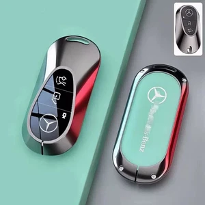 New Zinc Alloy Key Fob Case Cover for Mercedes Benz C E S Class S450 W223 - Picture 1 of 3