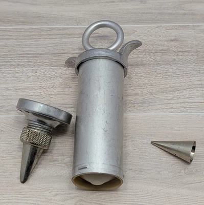 Jeringa de glaseado estándar vintage Ateco con puntas herramienta de decoración de pasteles metal EE. UU. Foto 1 de 4
