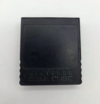 Официальная карта памяти Nintendo GameCube 251 блок DOL-014 OEM черная - протестирована - Изображение 1 из 2
