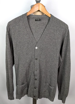 Cárdigan Suéter Brooks Brother De Colección 100% Cachemira Para Hombre Talla XL Gris Escocia Foto 1 de 4