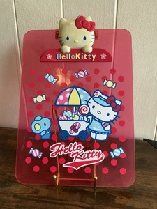 A Rare Vintage Sanrio 2004 Hello Kitty Candy Shop Plastic Pink Memo Clipboard - Picture 1 of 2
