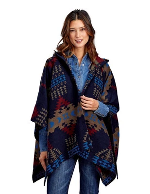 Stetson Western Sweater Womens Serape Blue 11-098-0539-7001 BU - Image 1 of 2