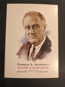 2007 Topps Allen & Ginter #269 Franklin D. Roosevelt United States President - Picture 1 of 1