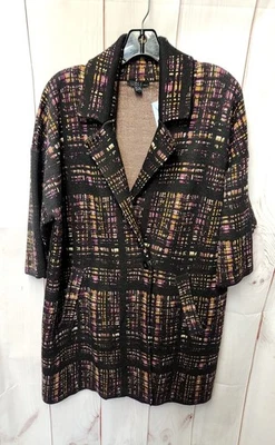 Cárdigan Cos para mujer talla S negro y morado Foto 1 de 3