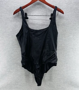 REEBOK CARDI B - Women's Black Scoop-Neck Corset-Fit Bodysuit Size 3X HM5056 - Picture 1 of 11