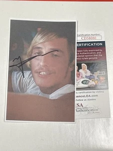 Matthew Mcconaughey Signed 4x6 Print Photo Jsa Coa Dazed And Confused Auto - Picture 1 of 2