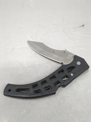 Frost Cultlery Folding Knife Black Handle Stainless Steel Blade - Image 1 of 4