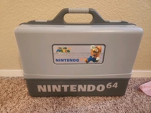 Nintendo 64 Carrying Case N64 Super Mario Travel Case from Japan With System!!!! - Picture 1 of 10