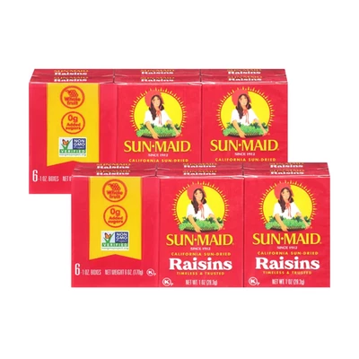 Raisins, Seedless, 1 OZ, 6 CT (Pack of 2) - Image 1 of 4