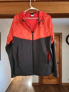 Nike Running Dri Fit Reißverschluss Jacke Herren Large EUC Taschen und Kapuze RN#56323 - Bild 1 von 17