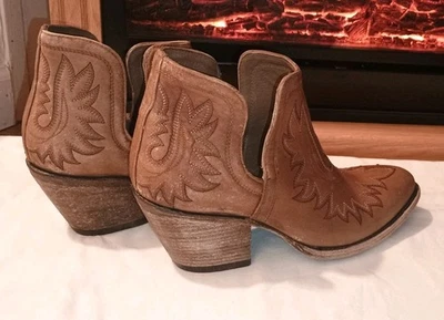 Botines occidentales Ariat Dixon 6" cuero punta X bordados sin cordones talla 11 B Foto 1 de 4