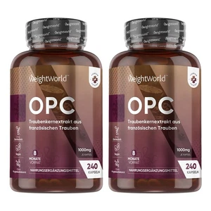 WeightWorld OPC (French Grapeseed Extract) 1000 mg 240 Capsules - Bild 1 von 9