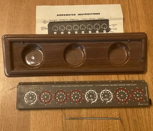 EUC Rare Model C ADDOMETER Portable Adding Machine Directions, Stylus, Platform - Bild 1 von 12