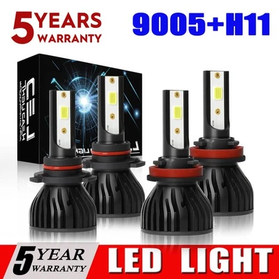 For Ford Transit-150 250 350 Van 2015-2022 6000K LED Headlight Bulbs Hi/Low Beam - Image 1 of 4