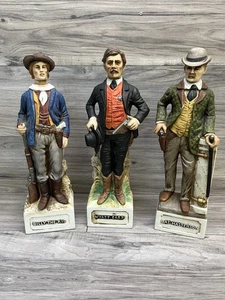 (3) Vintage McCormick Dekanter, Wyatt Earp, Billy The Kid, Bat Masterson Gunfighter - Bild 1 von 4