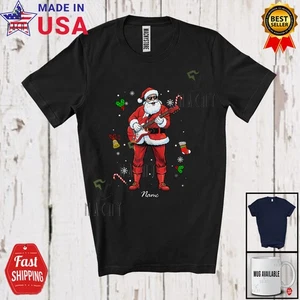 Custom Name Santa Play Guitar Player; Amazing Christmas Musical Instrument Shirt - Picture 1 of 7