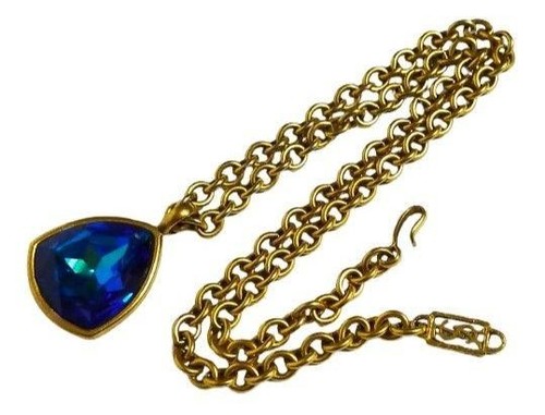 SAINT LAURENT (YSL) Rara vecchia collana Yves Saint Laurent pietre colorate