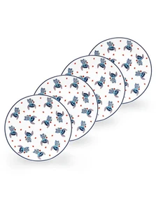 George Home Disney Stitch Love Beilagenteller - ein Set mit 4 Beilagentellern Neu - Bild 1 von 2