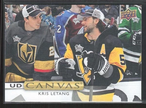2019-20 Upper Deck - Ud Canvas Kris Letang #C46 Marc Andre Fleury - Picture 1 of 2