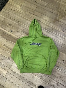 Gr. M - Awake NY Classic Logo Hoodie Lime Green - Bild 1 von 6