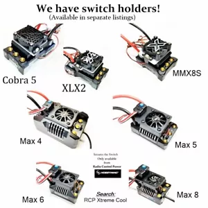 RCP Xtreme Cool ESC On & Off Switch Plates Aluminum or PC - Picture 1 of 24