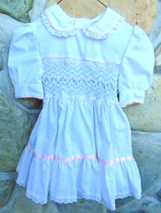 DE COLECCIÓN POLLY FLINDERS~ VESTIDO DE FIESTA O IGLESIA NIÑAS ~ BLANCO CON CINTA/ESMOQUIN ~ TALLA 2 - Imagen 1 de 10
