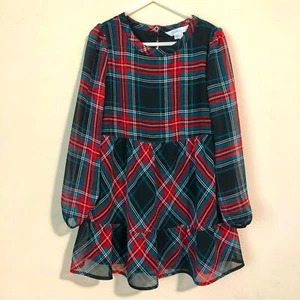 Draper James Girls Plaid Holiday Dress Size XS - Picture 1 of 5