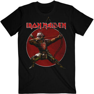 Iron Maiden Senjutsu Eddie Archer Red Circle Shirt S-XXL Official Band T-shirt