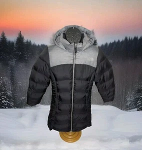 THE NORTH FACE ELISA DOWN PARKA WINTER PUFFER JACKET COAT GIRL YOUTH LARGE 14 16 - Picture 1 of 6