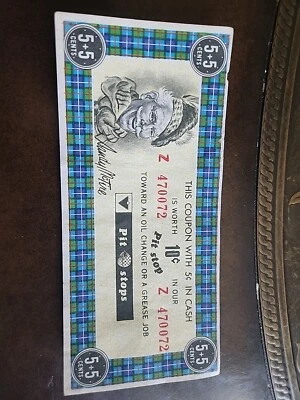 Canadian Tire Banknote 5+5 10 Cents Pit Stop Free Membership With Serial Number  - Image 1 of 2