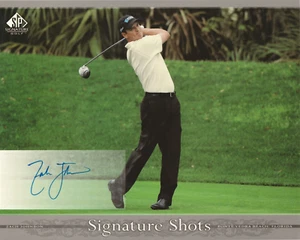 2005 UD SP SIGNATURE GOLF SIGNATURES SHOTS 8x10 AUTO PGA - ZACH JOHNSON - Picture 1 of 2