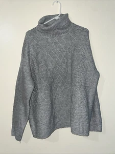 Suéter túnica gris cuello alto Esmara grande 12-14 de gran tamaño damas invierno - Imagen 1 de 12