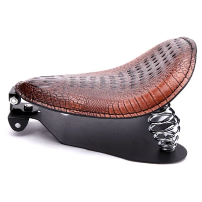Motorcycle Spring Solo Seat With Base Kit For Harley Heritage Softail Springer - Image 1 of 4