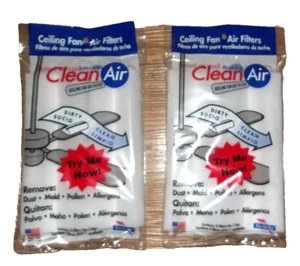 Bio Strike Two Packs Of 2 Each Ceiling Fan Air Filters - Picture 1 of 1