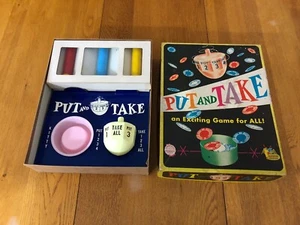 VINTAGE 1956 PUT & TAKE GAME BY SCHAPER #203 USA MADE COMPLETE - Picture 1 of 14