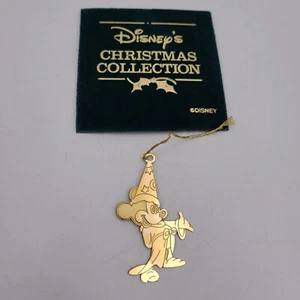 Disney Colección Navidad Mickey Mouse Adorno Latón Con Acabado Oro 24kt - Imagen 1 de 21